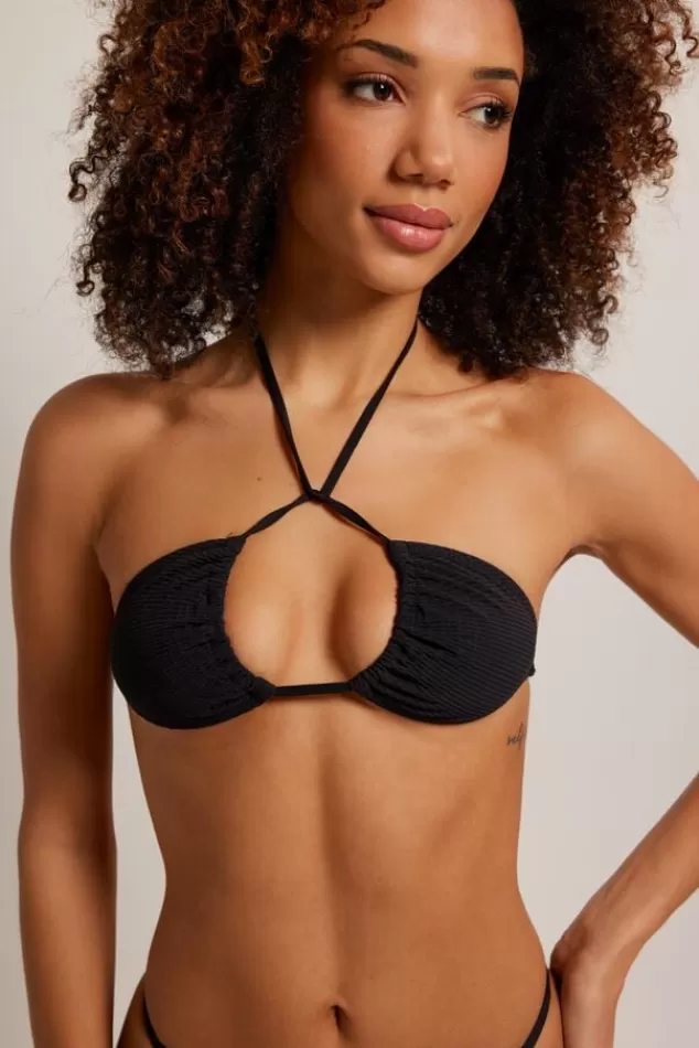 Bikini's & Badpakken<America Today Amber bikinitop Black