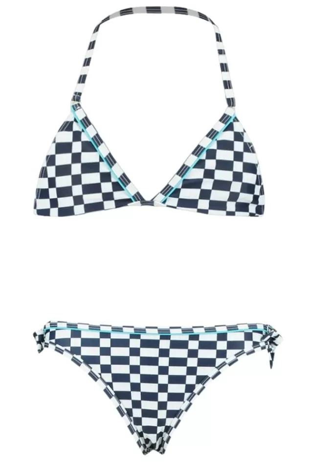 Bikini's & Badpakken<America Today Bikiniset all over print Check2 | Navy