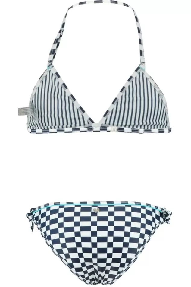 Bikini's & Badpakken<America Today Bikiniset all over print Check2 | Navy