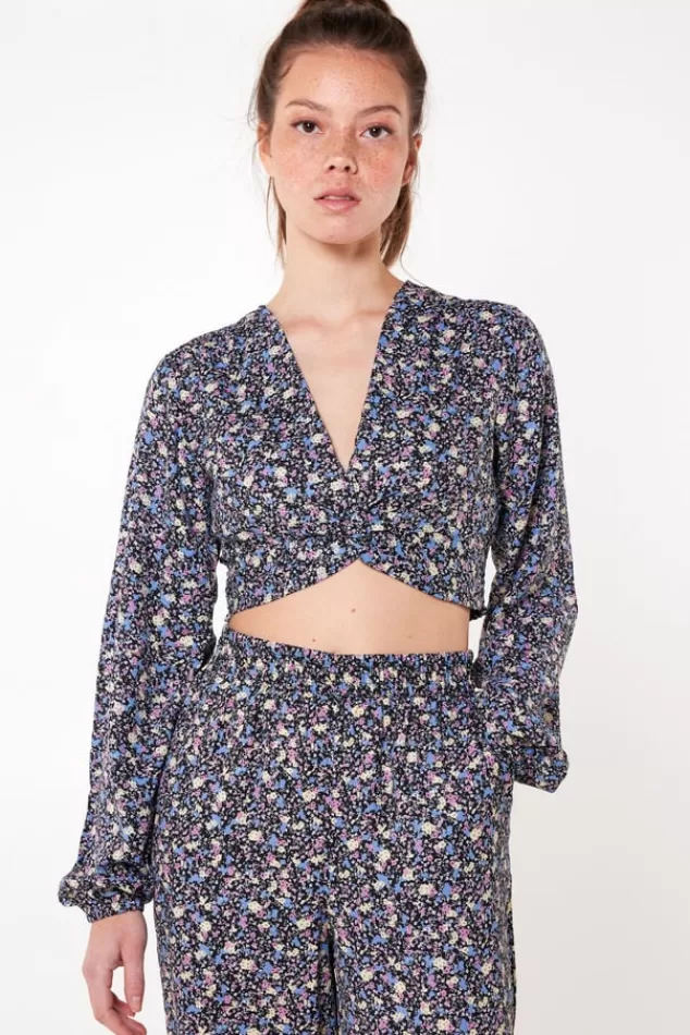 Blouses<America Today Blouse Baya Multicolour | Flowerblack | Sage