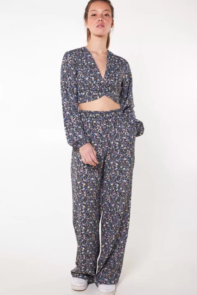 Blouses<America Today Blouse Baya Multicolour | Flowerblack | Sage