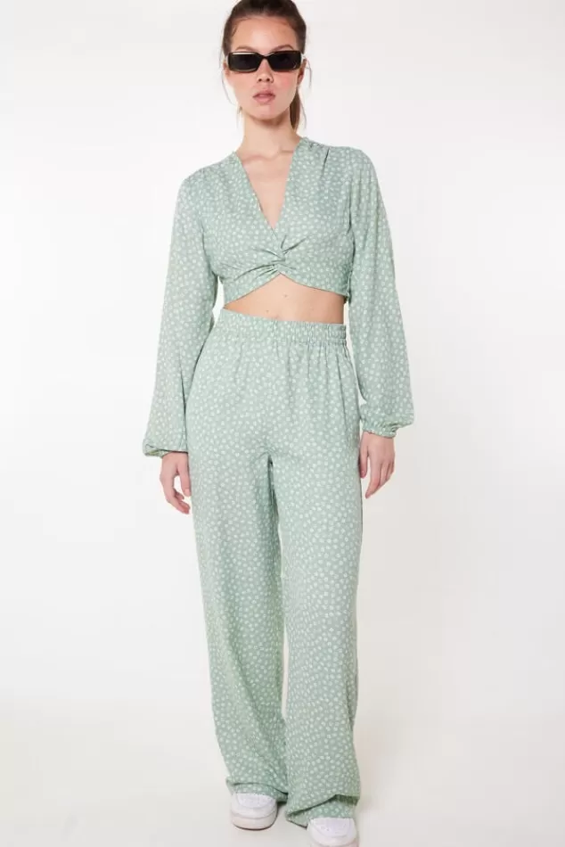 Blouses<America Today Blouse Baya Multicolour | Flowerblack | Sage