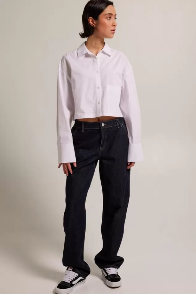 Blouses<America Today Blouse Britney Stripe | Babyblue | White