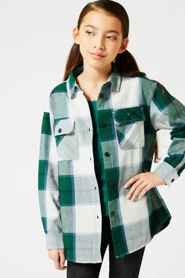 Blouses<America Today Blouse Ruit Green/blue | Red/pink