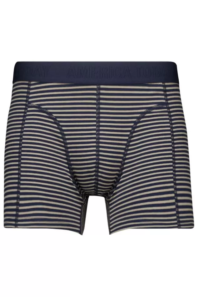 Ondergoed & Lounge<America Today Boxershort Alex Blue/brown | Sky | Lilac