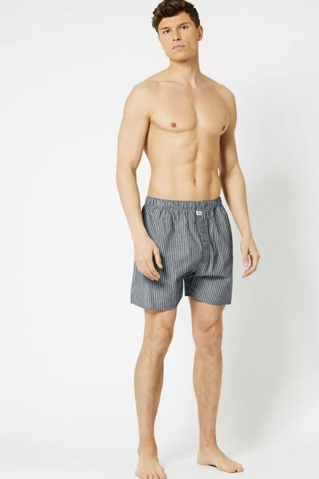 Ondergoed & Lounge<America Today Boxershort Thomas Blue/navy | Stripe | Navy/white | White/red