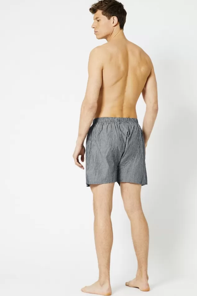 Ondergoed & Lounge<America Today Boxershort Thomas Blue/navy | Stripe | Navy/white | White/red
