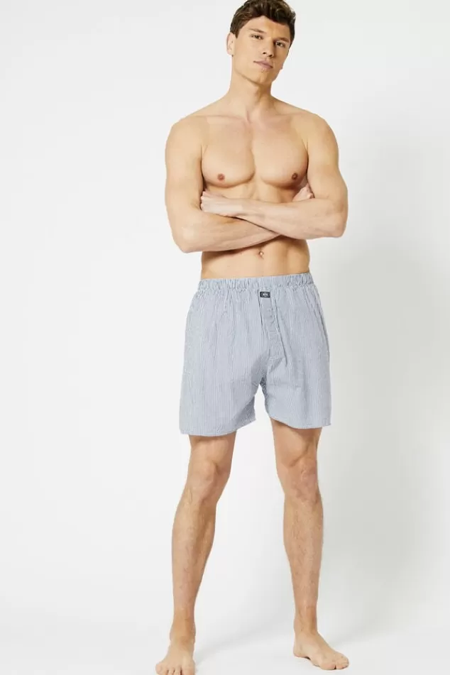 Ondergoed & Lounge<America Today Boxershort Thomas Blue/navy | Stripe | Navy/white | White/red