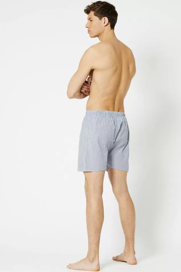 Ondergoed & Lounge<America Today Boxershort Thomas Blue/navy | Stripe | Navy/white | White/red