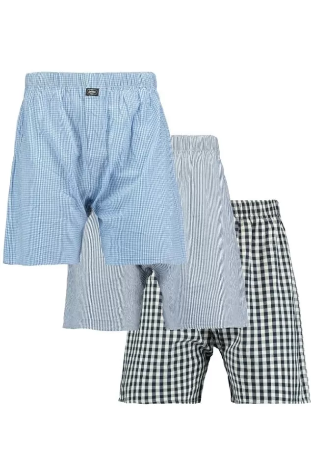 Ondergoed & Lounge<America Today Boxershort Thomas 3P Blue/white | Special