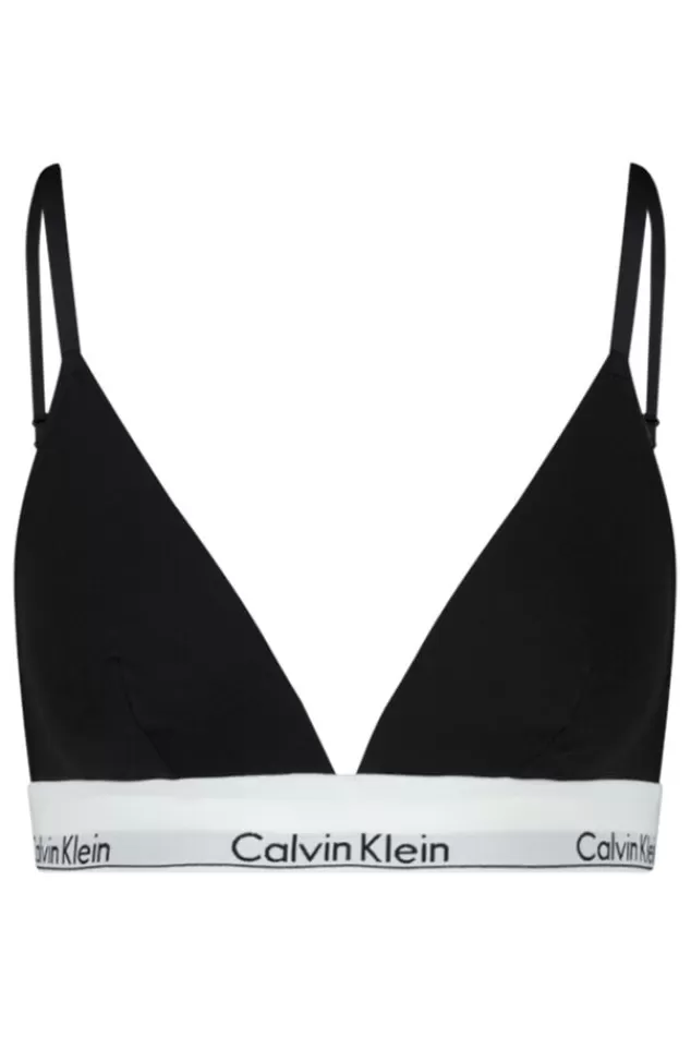 Ondergoed & Lounge | Calvin Klein<America Today Bralette Calvin Klein triangle Black | Greymelange