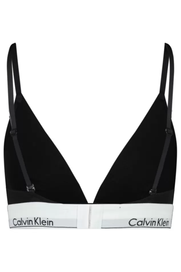 Ondergoed & Lounge | Calvin Klein<America Today Bralette Calvin Klein triangle Black | Greymelange