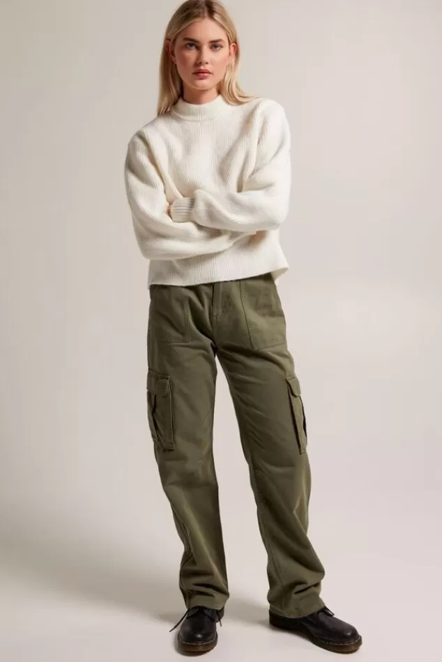 Broeken<America Today Broek Paloma Black | Lightkhaki | Army
