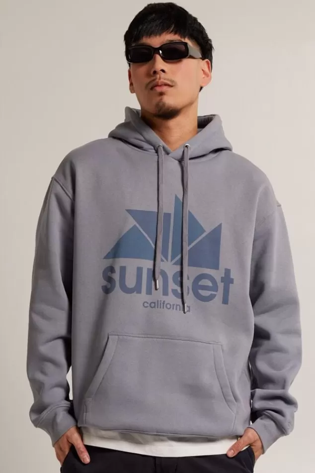 Truien & Vesten | Sweaters & hoodies<America Today Hoodie Sen hood Washedblue