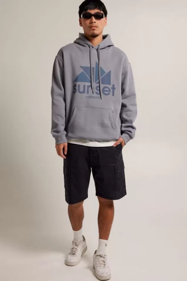 Truien & Vesten | Sweaters & hoodies<America Today Hoodie Sen hood Washedblue