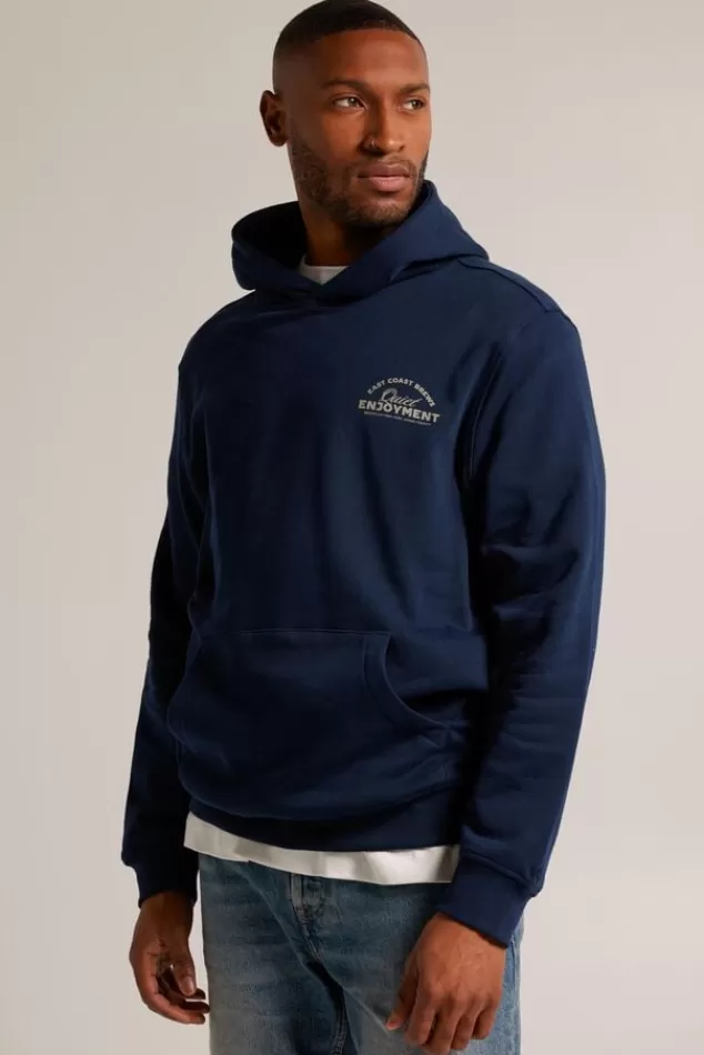 Truien & Vesten | Sweaters & hoodies<America Today Hoodie Soren hood Lightgreymelange | Darkblue