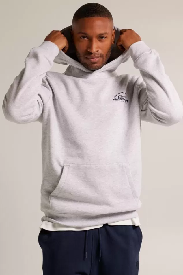 Truien & Vesten | Sweaters & hoodies<America Today Hoodie Soren hood Lightgreymelange | Darkblue