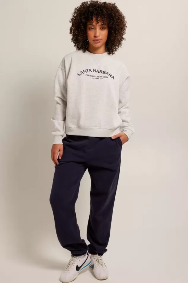 Broeken | Joggingbroeken<America Today Joggingbroek Caia Lightgreymelange | Midnight | Kit