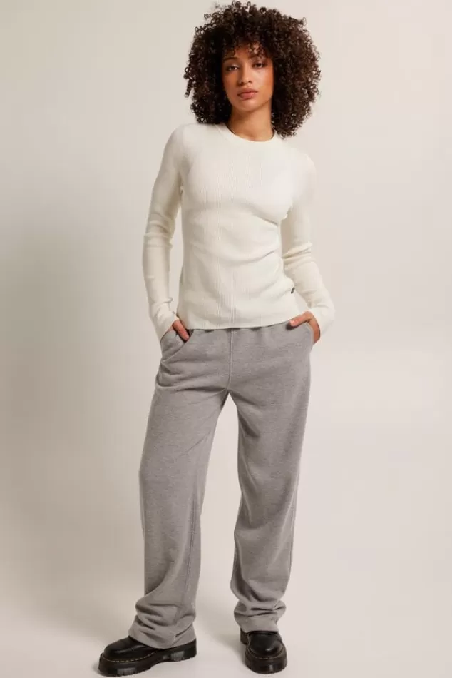 Broeken | Joggingbroeken<America Today Joggingbroek Cami Midgreymelange | Oatmeal | Black