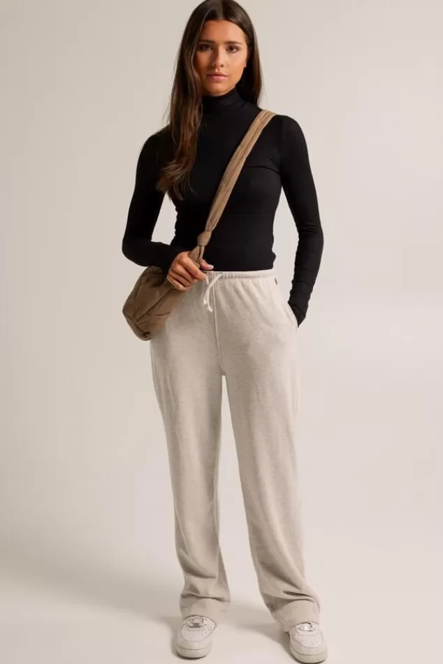 Broeken | Joggingbroeken<America Today Joggingbroek Cami Midgreymelange | Oatmeal | Black