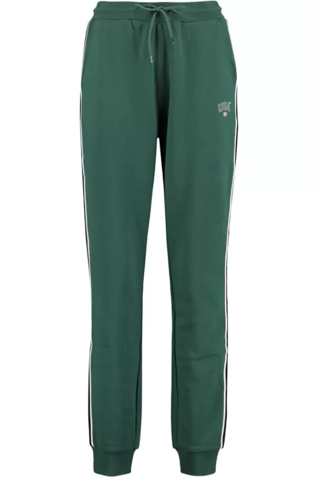 Broeken | Joggingbroeken<America Today Joggingbroek Carly Midgreymelange | Midnight | Darkgreen