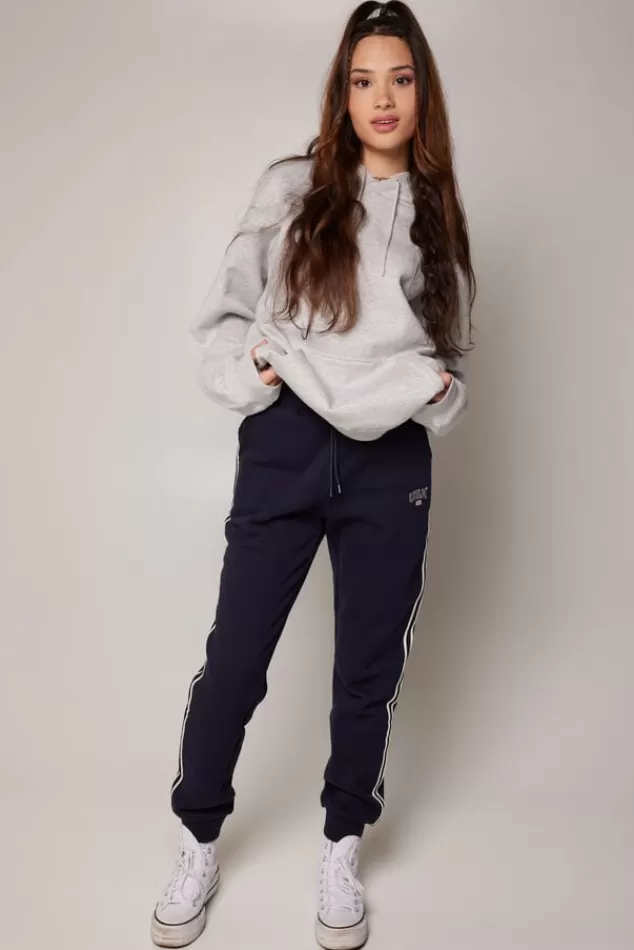Broeken | Joggingbroeken<America Today Joggingbroek Carly Midgreymelange | Midnight | Darkgreen