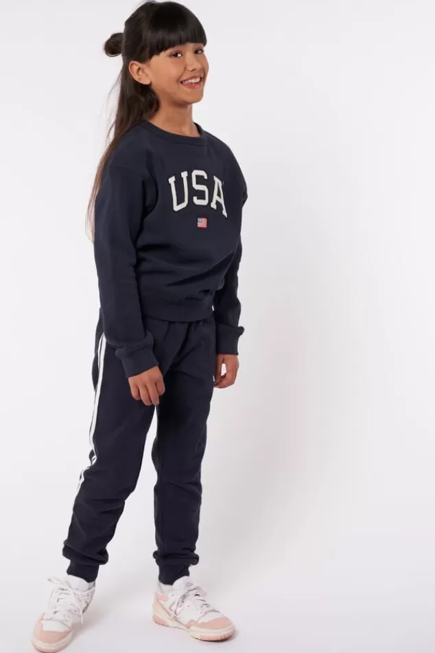 Broeken | Joggingbroeken<America Today Joggingbroek Carly JR Midnight | Midgreymelange | Babyblue
