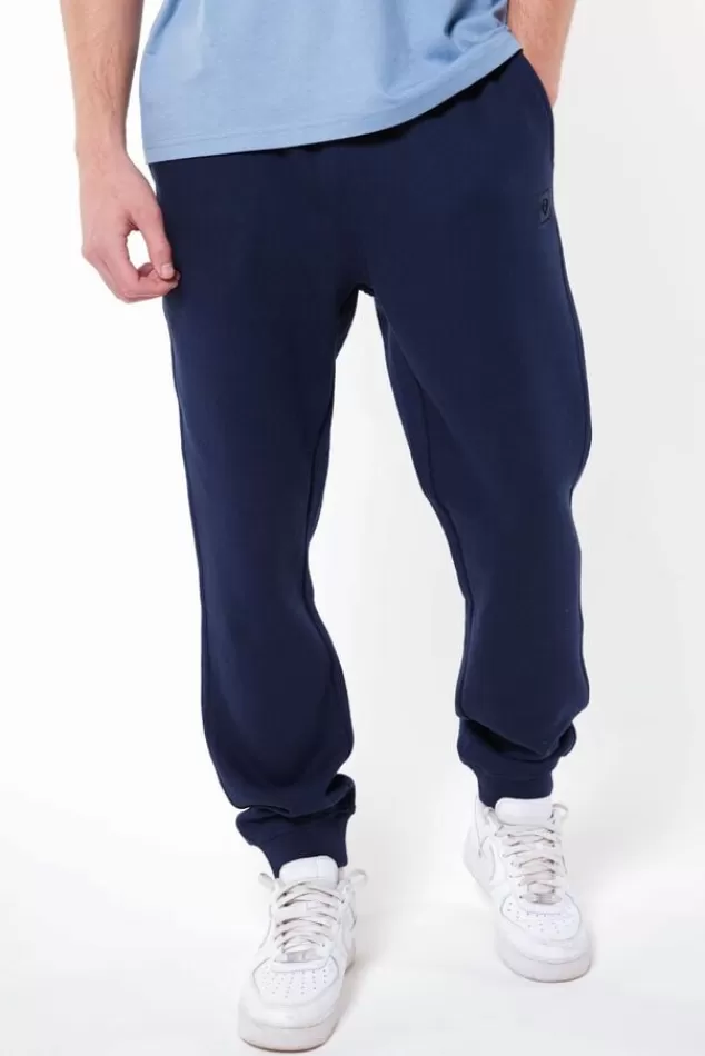 Broeken | Joggingbroeken<America Today Joggingbroek Chance Black | Darkblue | Lightgreymelange