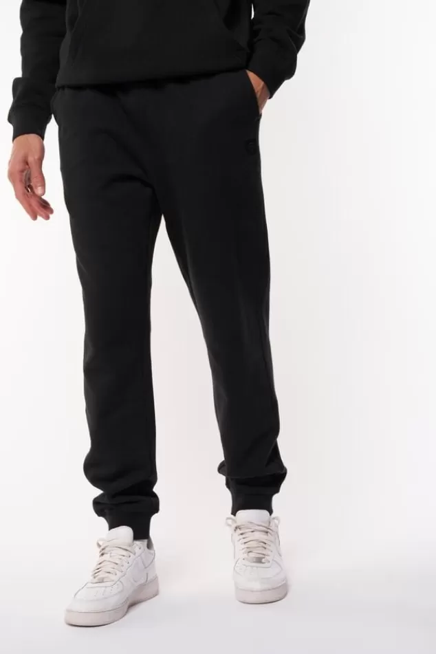 Broeken | Joggingbroeken<America Today Joggingbroek Chance Black | Darkblue | Lightgreymelange