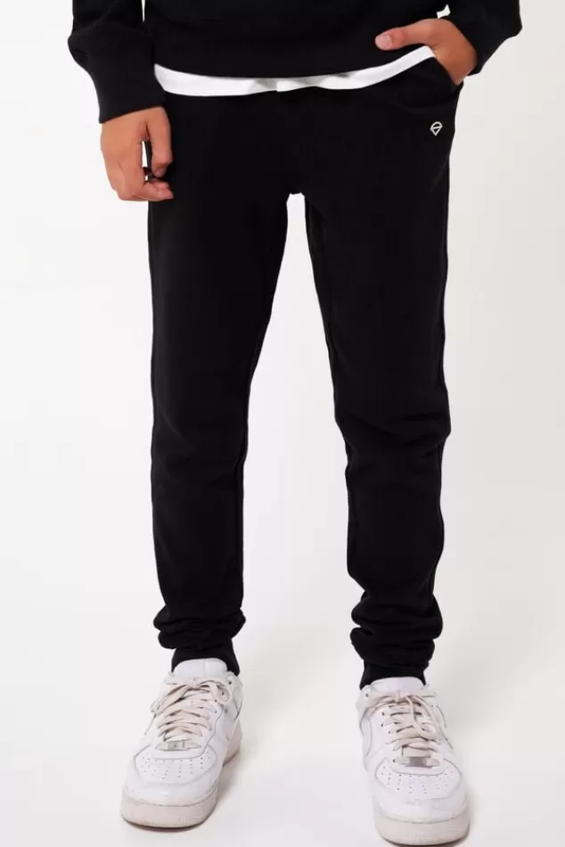 Broeken | Joggingbroeken<America Today Joggingbroek Chance JR Black | Darkblue | Lightgreymelange