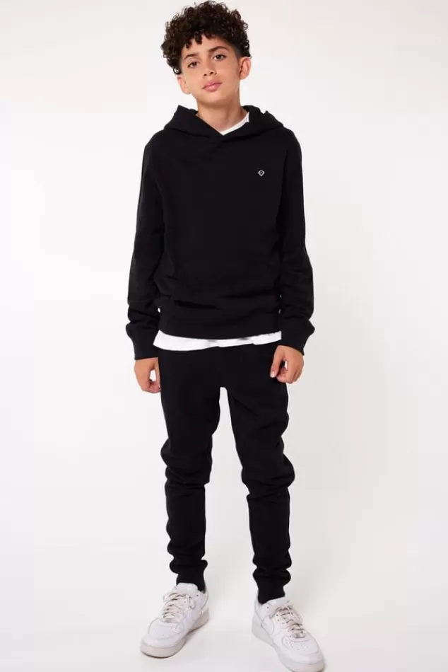 Broeken | Joggingbroeken<America Today Joggingbroek Chance JR Black | Darkblue | Lightgreymelange