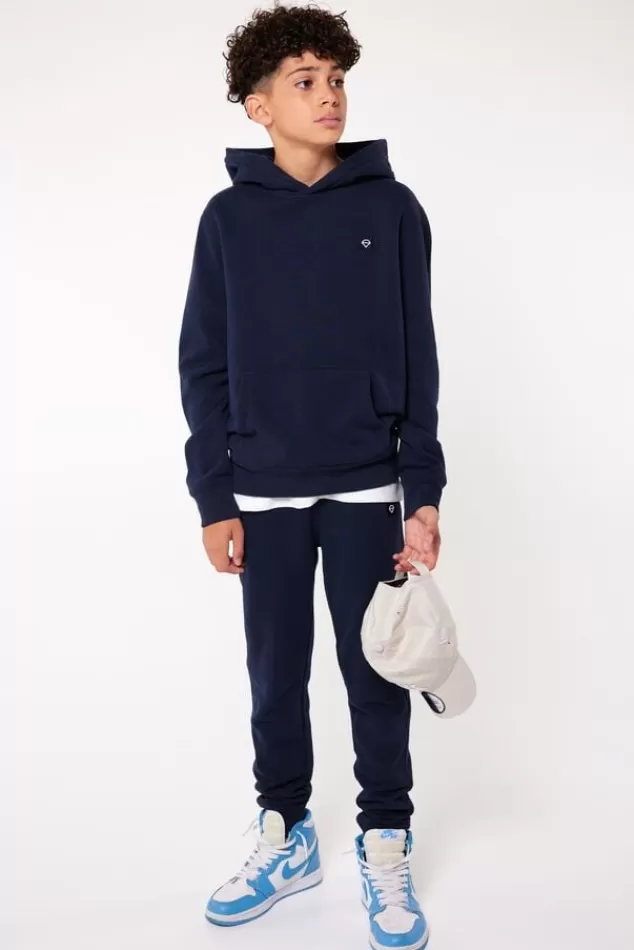 Broeken | Joggingbroeken<America Today Joggingbroek Chance JR Black | Darkblue | Lightgreymelange