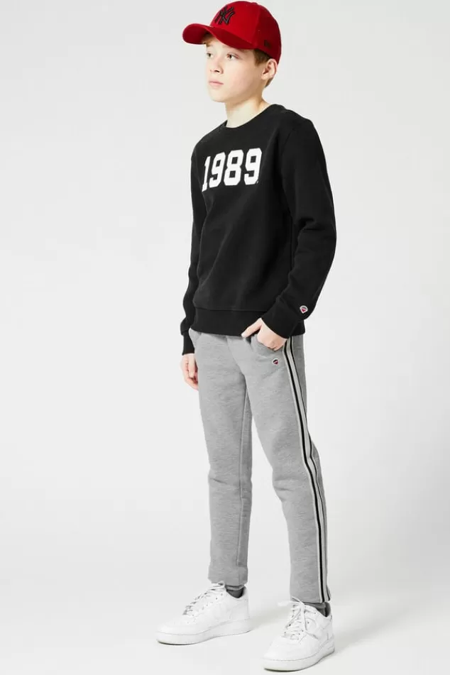Broeken | Joggingbroeken<America Today Joggingbroek zijstreep Midgreymelange