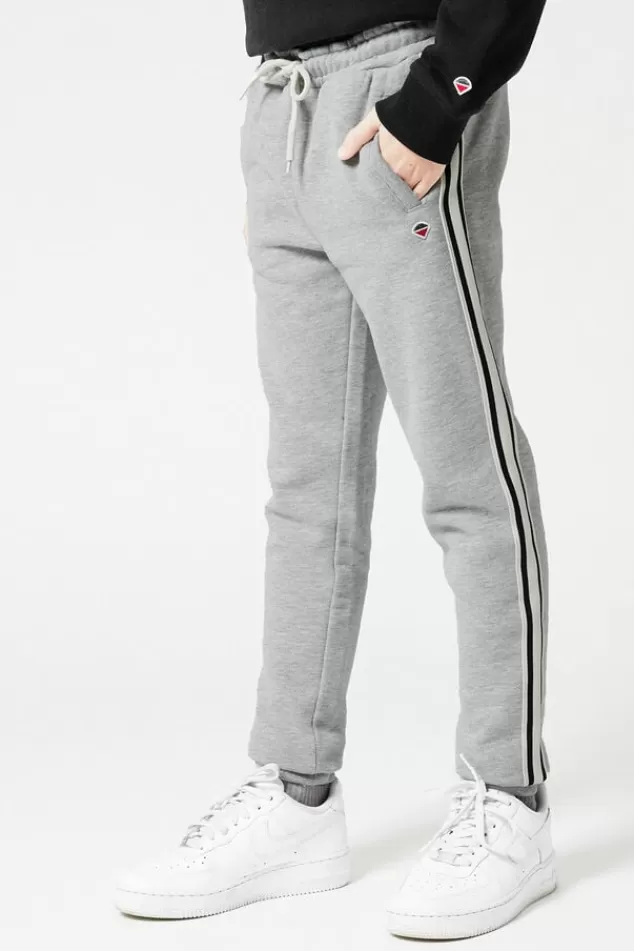 Broeken | Joggingbroeken<America Today Joggingbroek zijstreep Midgreymelange