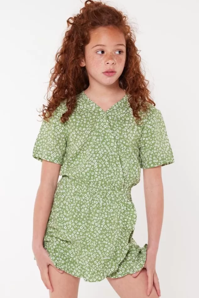 Broeken | Shorts<America Today Jumpsuit Desa jr Navy/white | Lightgreen