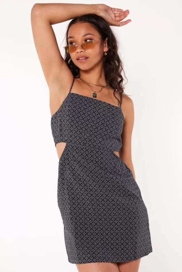 Jurken<America Today Jurk Dalou Designprint | Black | Terra
