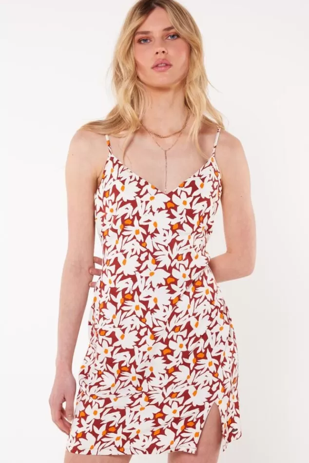 Jurken<America Today Jurk Dasha Terra | Blue/white | Army/white | Designprint