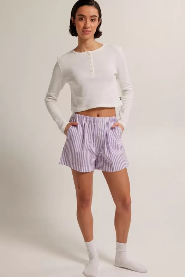Pyjama | Ondergoed & Lounge<America Today Longsleeve Loraine Offwhite