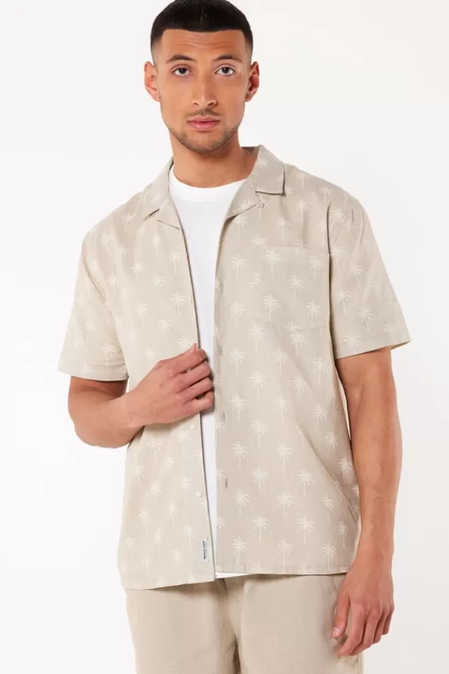 Overhemden | T-shirts & Polo's<America Today Overhemd Isley Grey | Deepblue | Beige