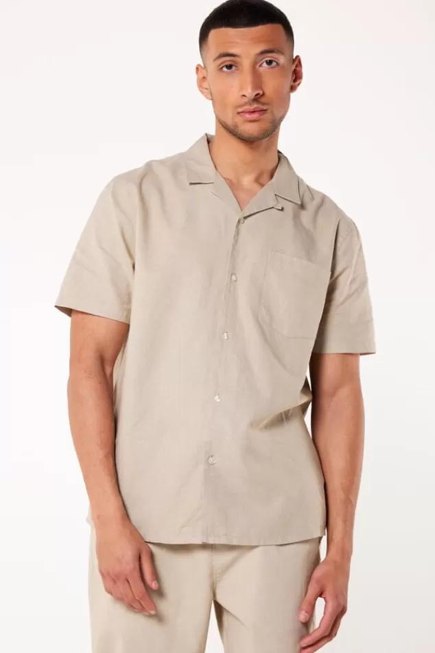Overhemden | T-shirts & Polo's<America Today Overhemd Isley Grey | Deepblue | Beige