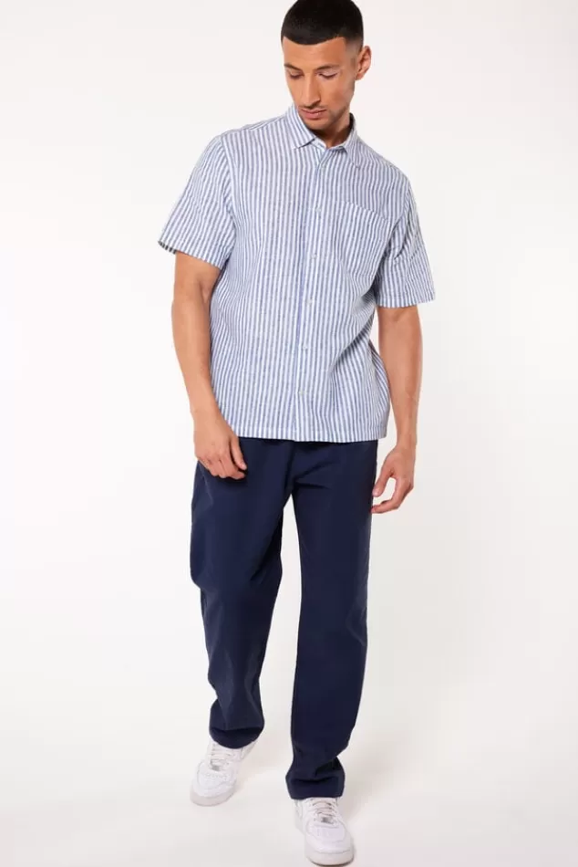 Overhemden | T-shirts & Polo's<America Today Overhemd Izan Darkblue | TrueBlue