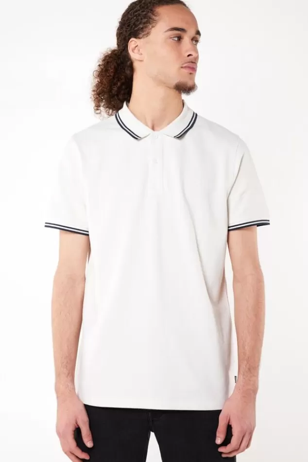 T-shirts & Polo's<America Today Polo Elton TrueBlue | Sage | Offwhite