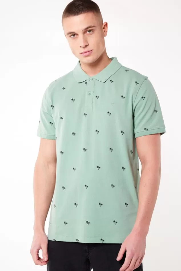 T-shirts & Polo's<America Today Polo Elton TrueBlue | Sage | Offwhite