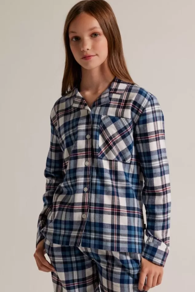 Ondergoed & Lounge<America Today Pyjama Labello JR Shirt Blue/white | Green/red | White/green