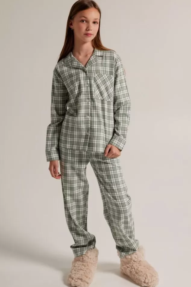 Ondergoed & Lounge<America Today Pyjama Labello JR Shirt Blue/white | Green/red | White/green