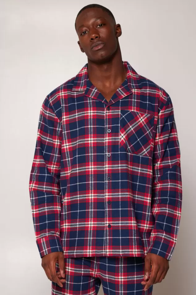 Ondergoed & Lounge | Pyjama<America Today Pyjama Nathan shirt Red/navy