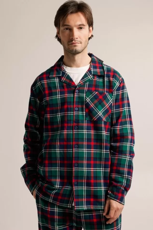 Ondergoed & Lounge | Pyjama<America Today Pyjama Nathan Shirt Multicolour