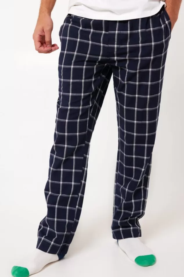 Ondergoed & Lounge | Pyjama<America Today Pyjamabroek Lake Navy/white
