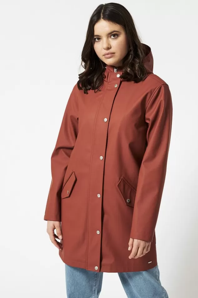 Jassen | Dames regenjassen<America Today Regenjas dames gevoerd lang