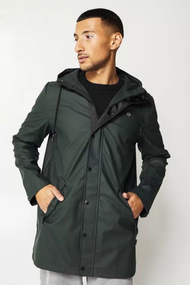 Jassen | Heren regenjassen<America Today Regenjas Jace Washedblack | Deepblue | Green